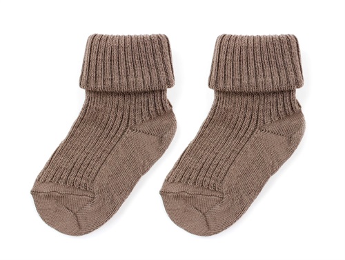 MP socks wool sienna brown (2-pack)